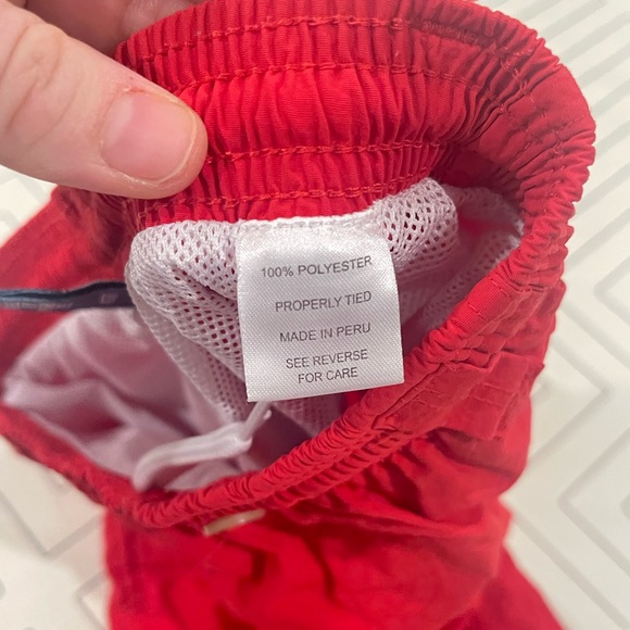 Properly Tied Red Swim Trunks - Picture 7 of 11